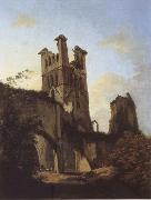 unknow artist Ruins of Llanthony Abbey oil on canvas